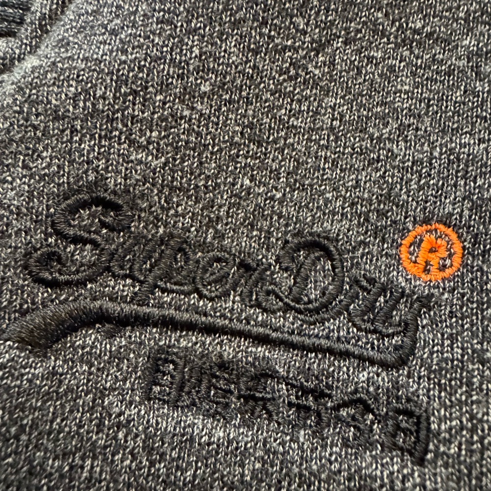 #677 Superdry The Orange Label Gray designer Jogger Pants (NWOT) comfortable - Picture 5 of 13